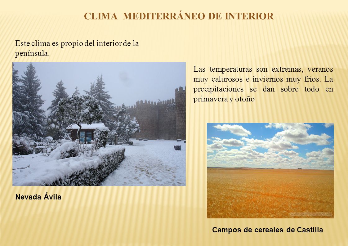 CLIMA MEDITERRÁNEO DE INTERIOR