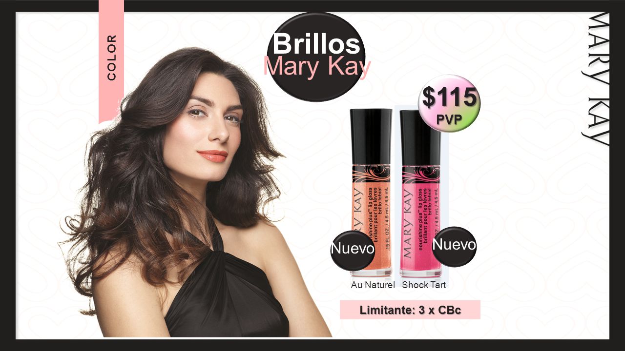 Brillos Mary Kay $115 Nuevo Nuevo PVP COLOR Limitante: 3 x CBc