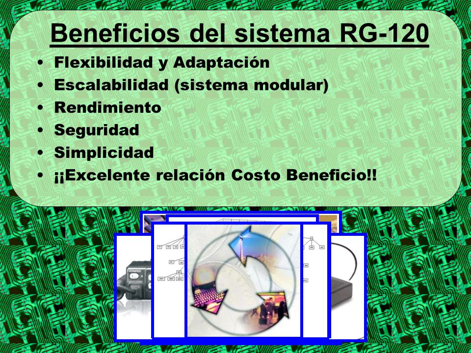 Beneficios del sistema RG-120