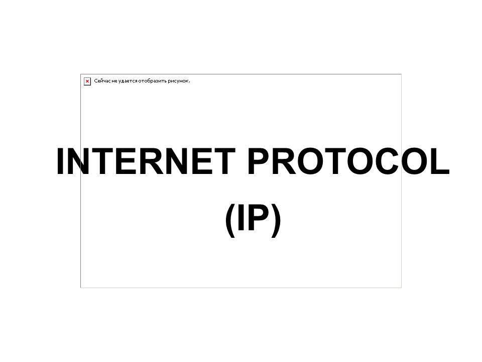 INTERNET PROTOCOL (IP)