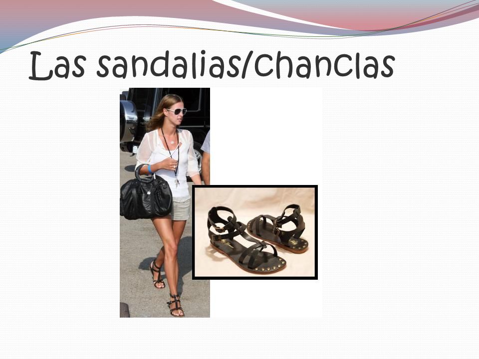 Las sandalias/chanclas