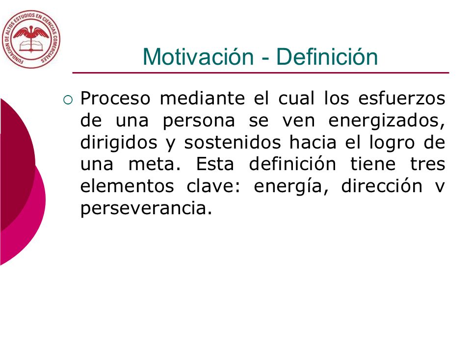 Motivación - Definición