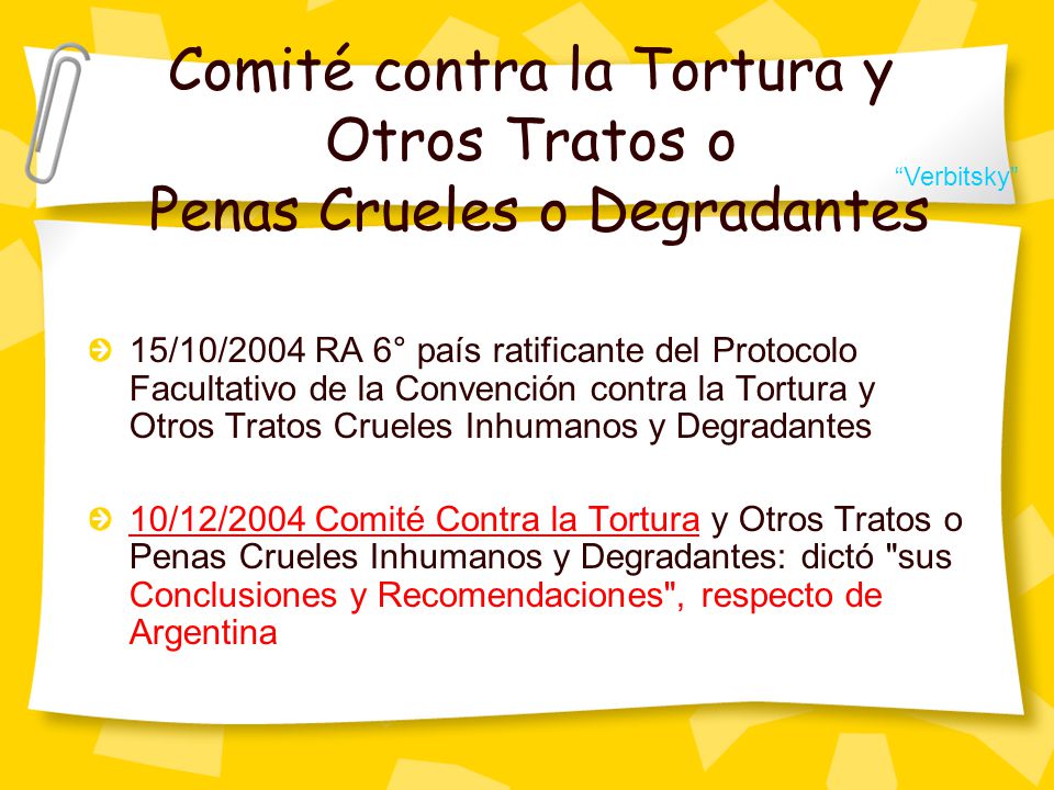 Comité contra la Tortura y Otros Tratos o Penas Crueles o Degradantes