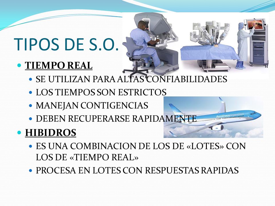 TIPOS DE S.O. TIEMPO REAL HIBIDROS