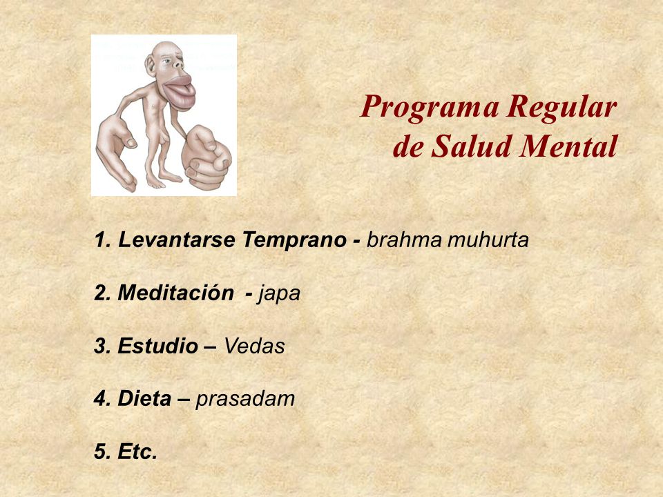 Programa Regular de Salud Mental Levantarse Temprano - brahma muhurta