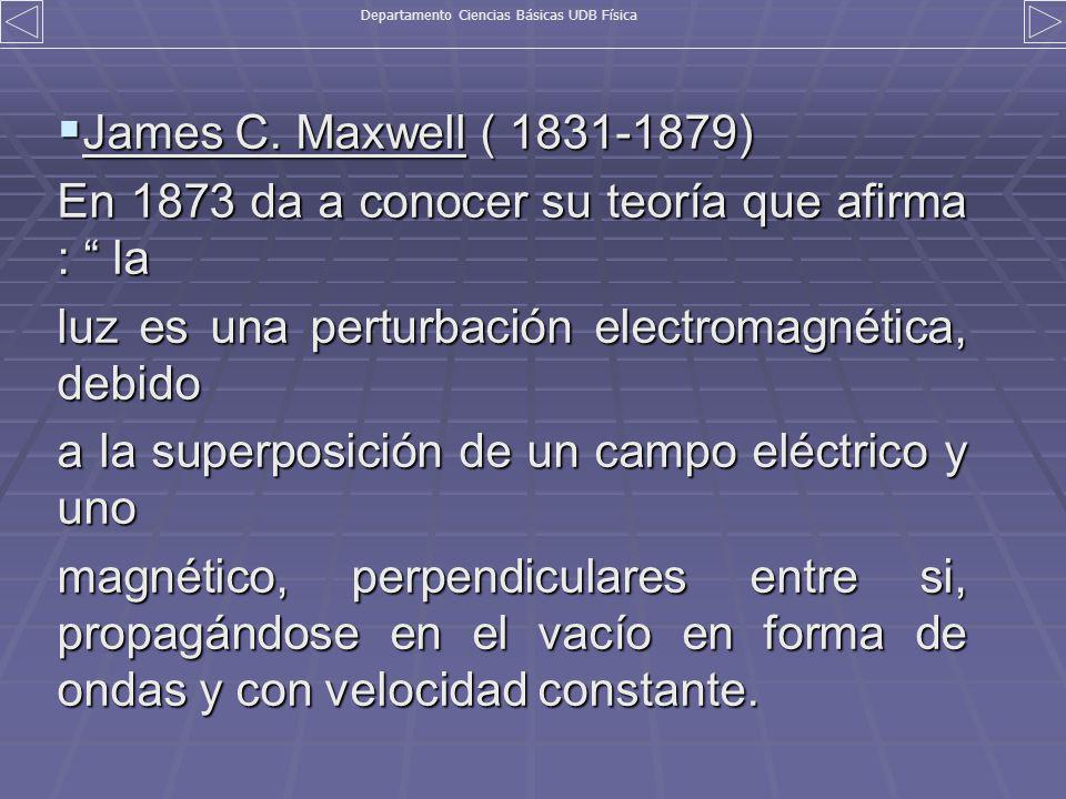 Departamento Ciencias Básicas UDB Física
