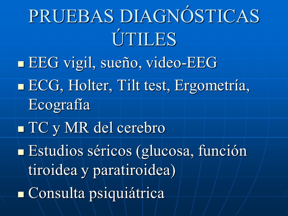PRUEBAS DIAGNÓSTICAS ÚTILES
