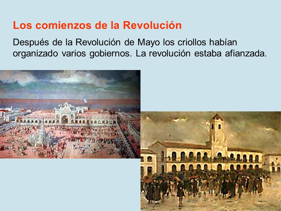 Los comienzos de la Revolución