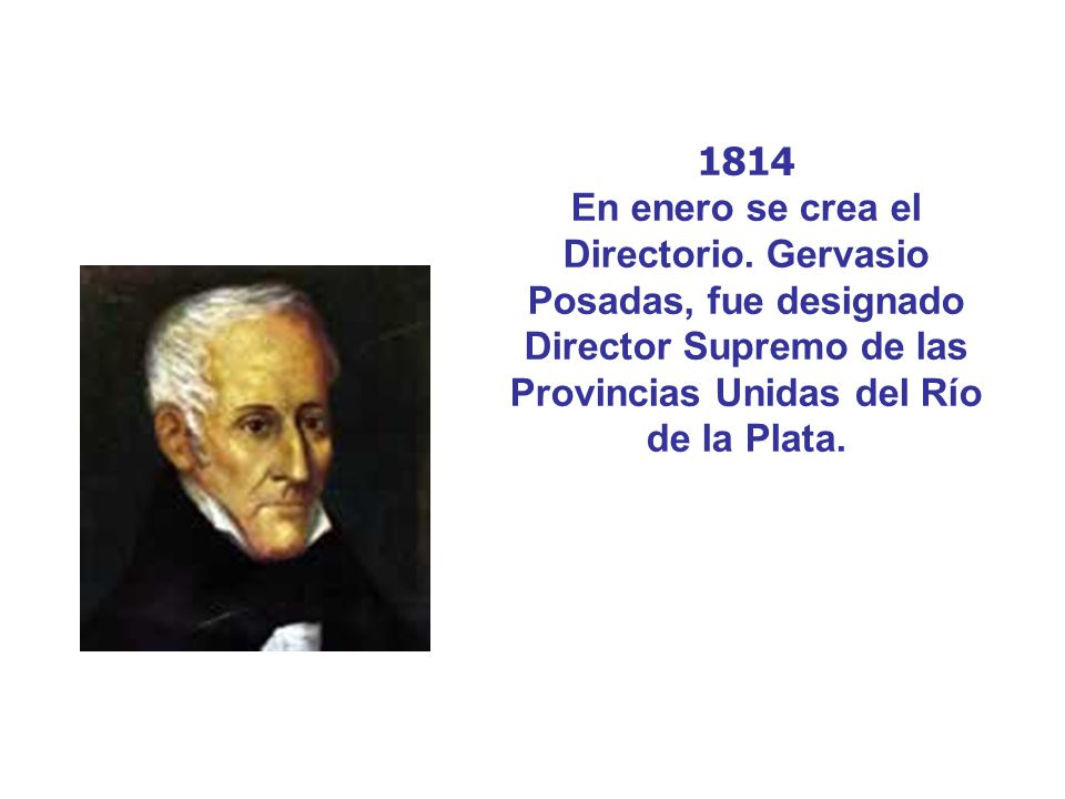 1814 En enero se crea el Directorio