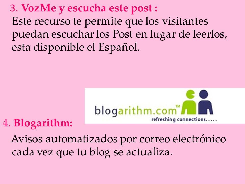 3. VozMe y escucha este post : Este recurso te permite que los visitantes puedan escuchar los Post en lugar de leerlos, esta disponible el Español.