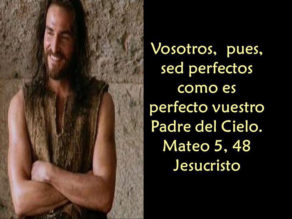 Vosotros, pues, sed perfectos como es perfecto vuestro Padre del Cielo. Mateo 5, 48 Jesucristo