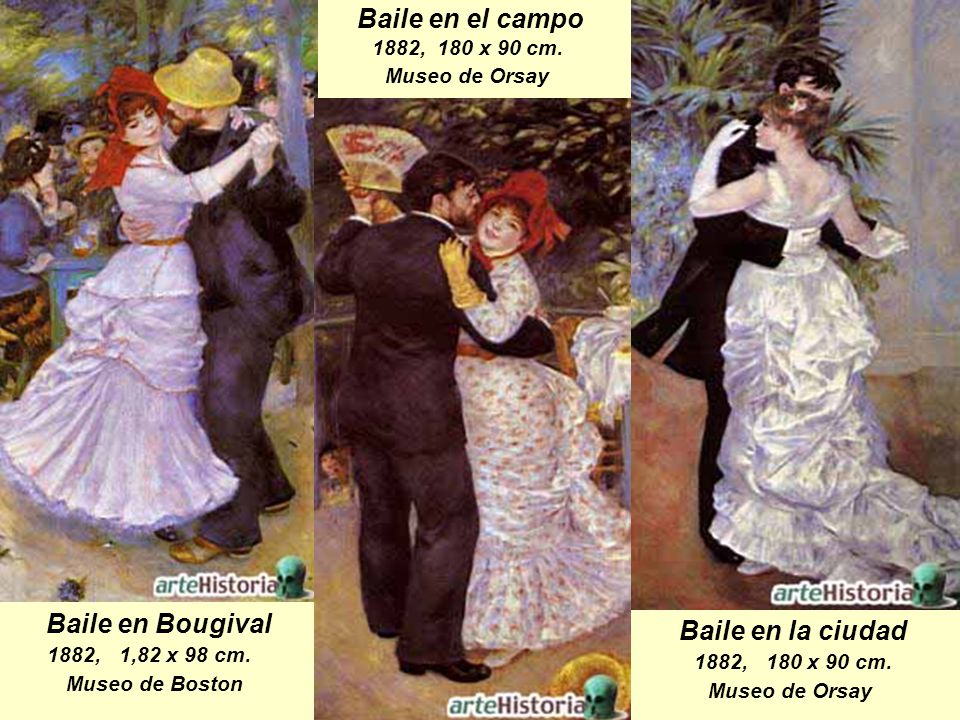 Baile en el campo Baile en Bougival Baile en la ciudad