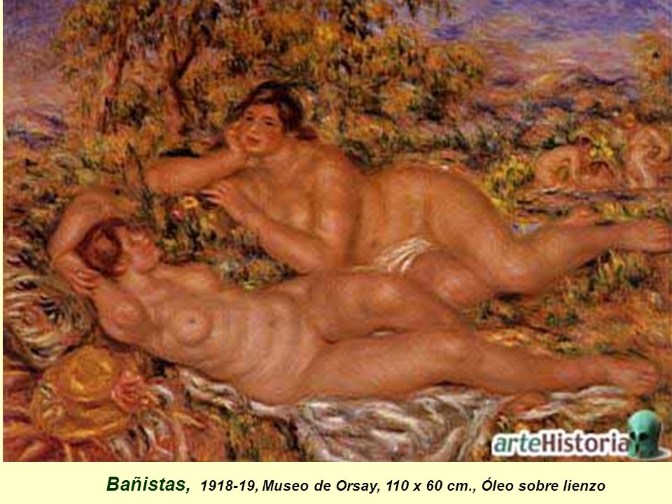 Bañistas, , Museo de Orsay, 110 x 60 cm., Óleo sobre lienzo
