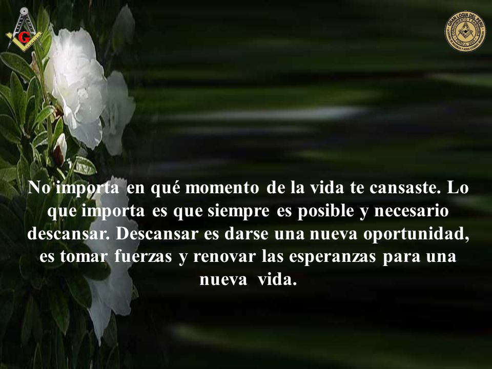 No importa en qué momento de la vida te cansaste
