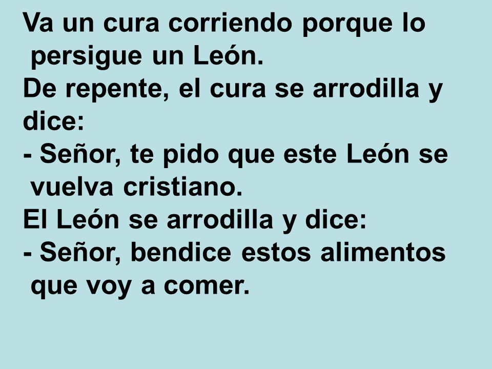 Va un cura corriendo porque lo