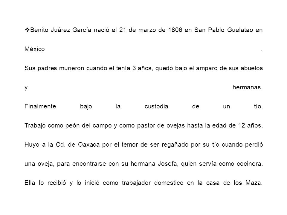 Benito Juárez García nació el 21 de marzo de 1806 en San Pablo Guelatao en México .