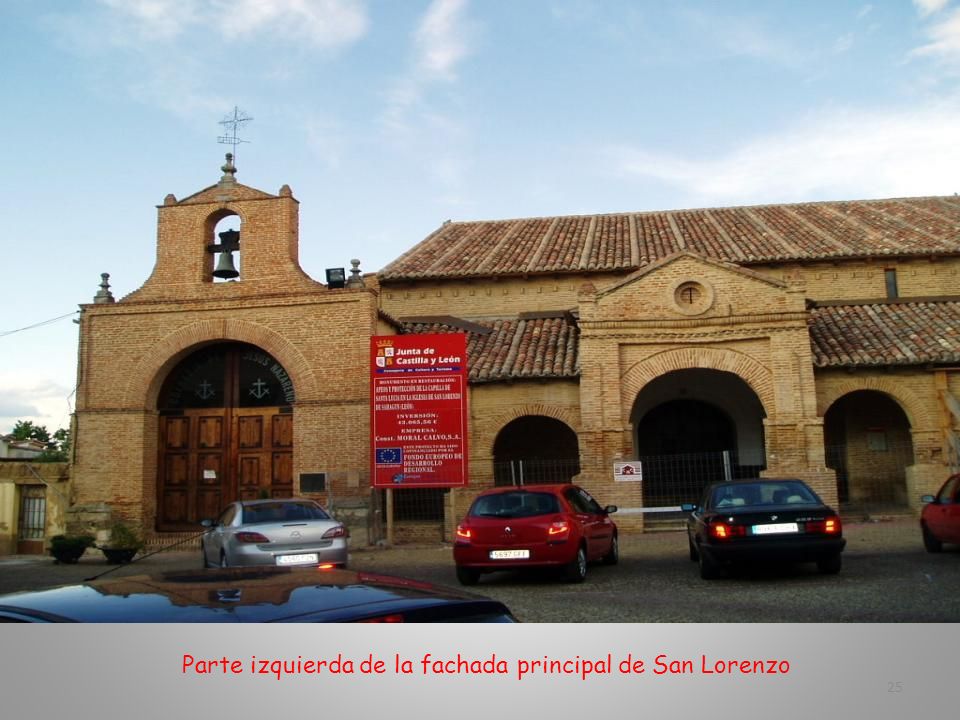 Parte izquierda de la fachada principal de San Lorenzo