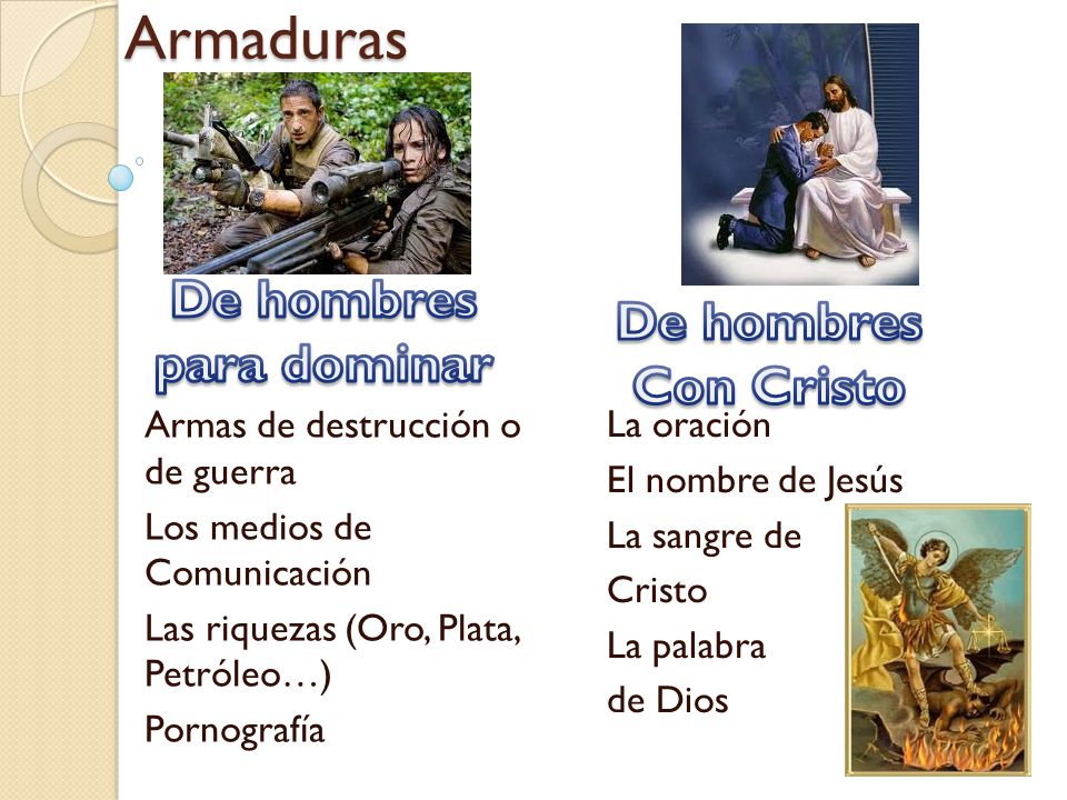 Armaduras De hombres De hombres para dominar Con Cristo