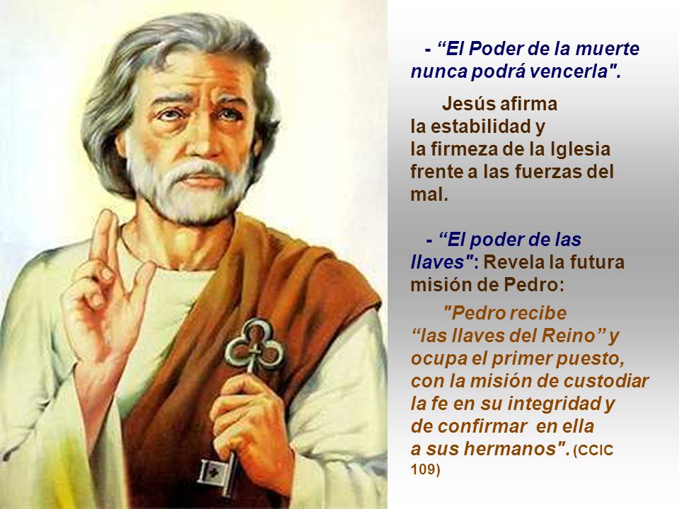 la firmeza de la Iglesia frente a las fuerzas del mal.