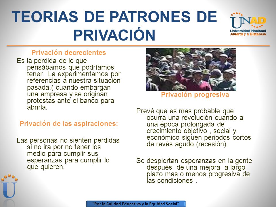 TEORIAS DE PATRONES DE PRIVACIÓN