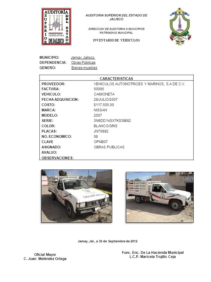 AUDITORÍA L V I I DE JALISCO LEGISLATURA SUPERIOR DEL ESTADO