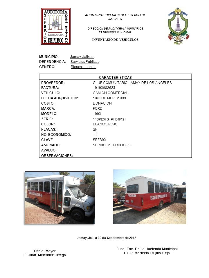 AUDITORÍA L V I I DE JALISCO LEGISLATURA SUPERIOR DEL ESTADO