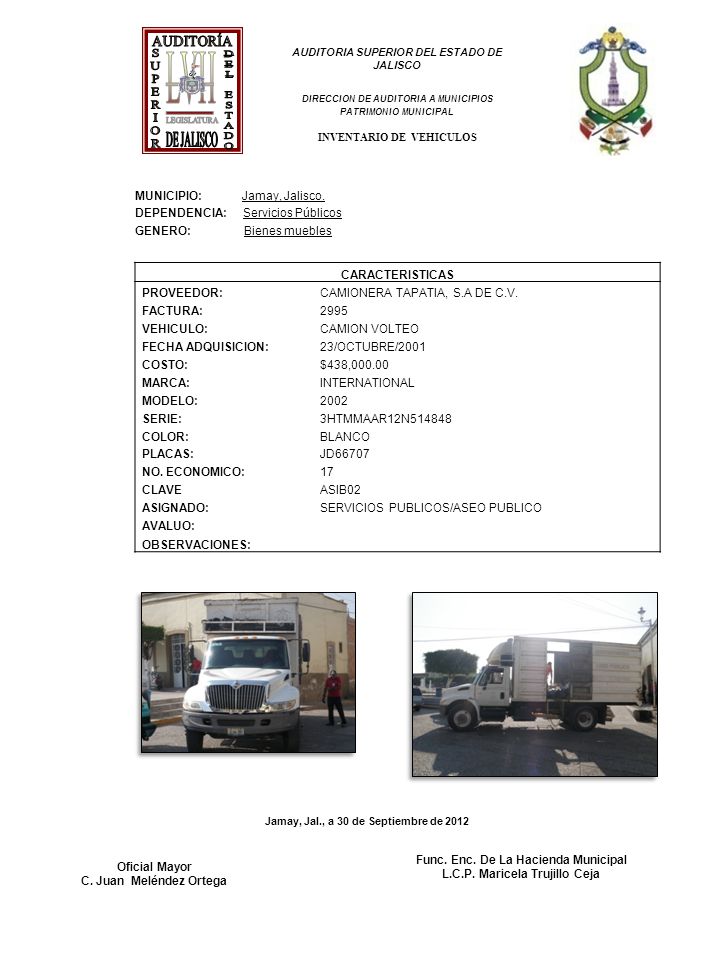 AUDITORÍA L V I I DE JALISCO LEGISLATURA SUPERIOR DEL ESTADO