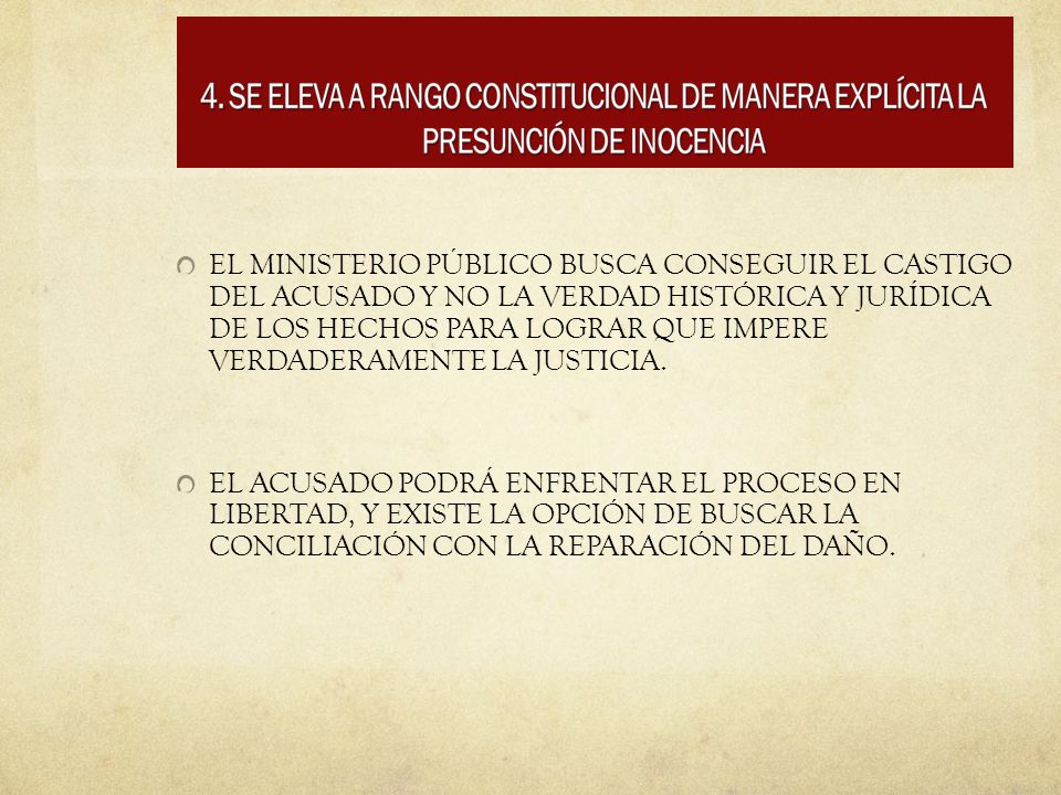 EL MINISTERIO PÚBLICO BUSCA CONSEGUIR EL CASTIGO DEL ACUSADO Y NO LA VERDAD HISTÓRICA Y JURÍDICA DE LOS HECHOS PARA LOGRAR QUE IMPERE VERDADERAMENTE LA JUSTICIA.