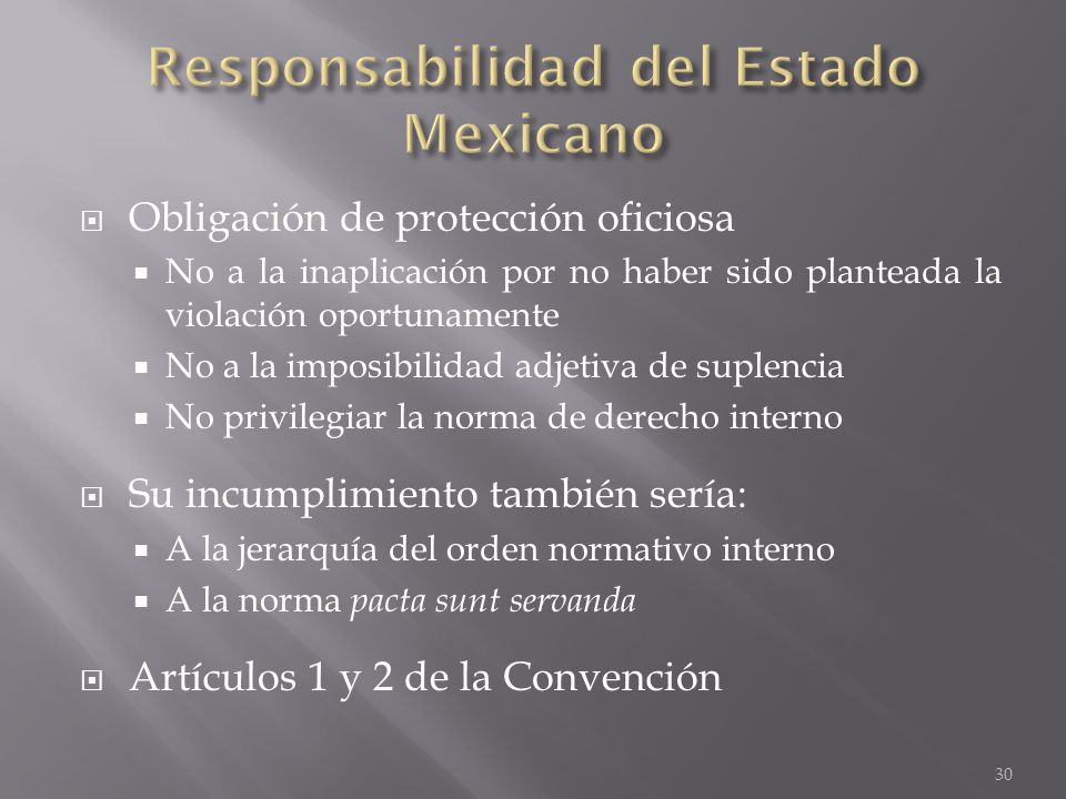 Responsabilidad del Estado Mexicano