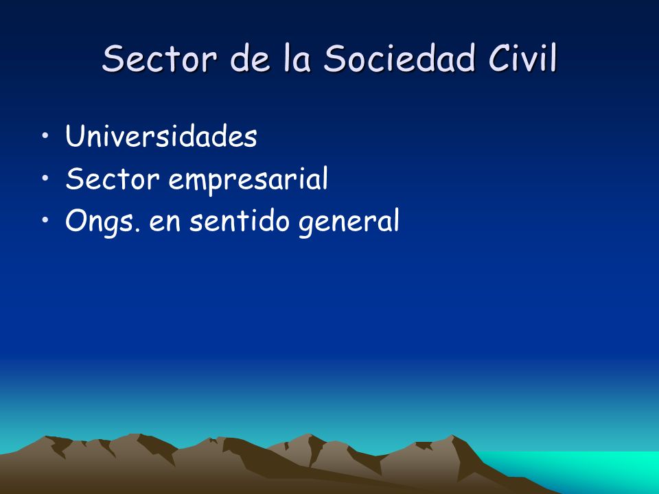 Sector de la Sociedad Civil