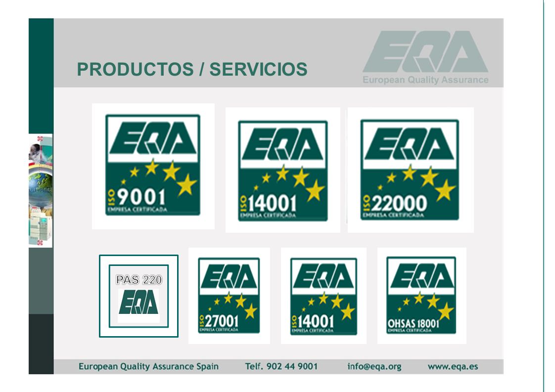 PRODUCTOS / SERVICIOS PAS 220