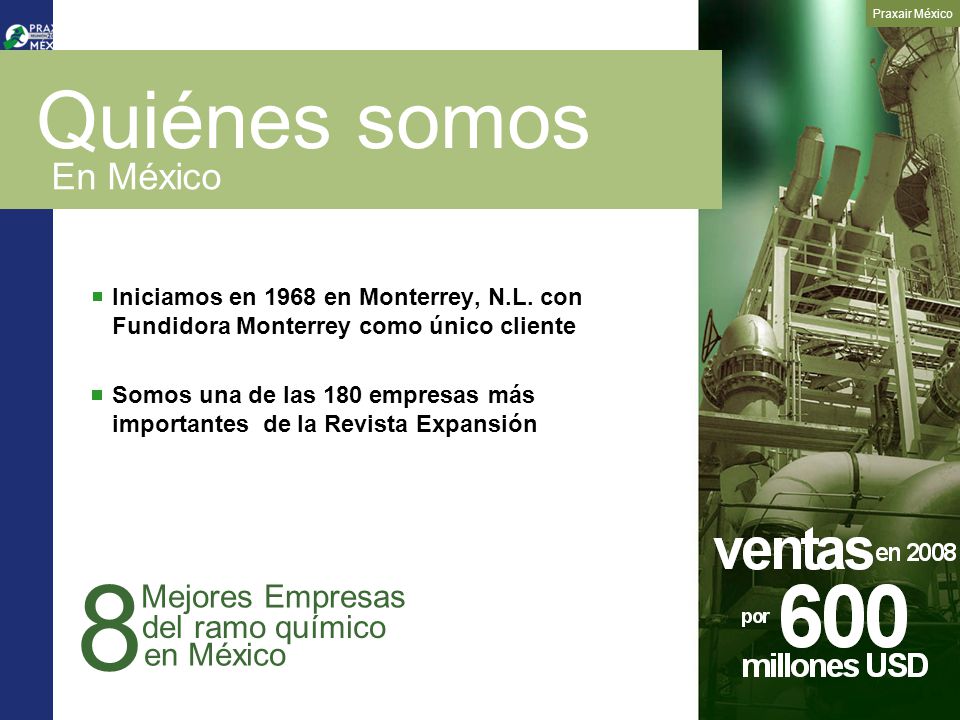 8 Quiénes somos En México Mejores Empresas del ramo químico en México