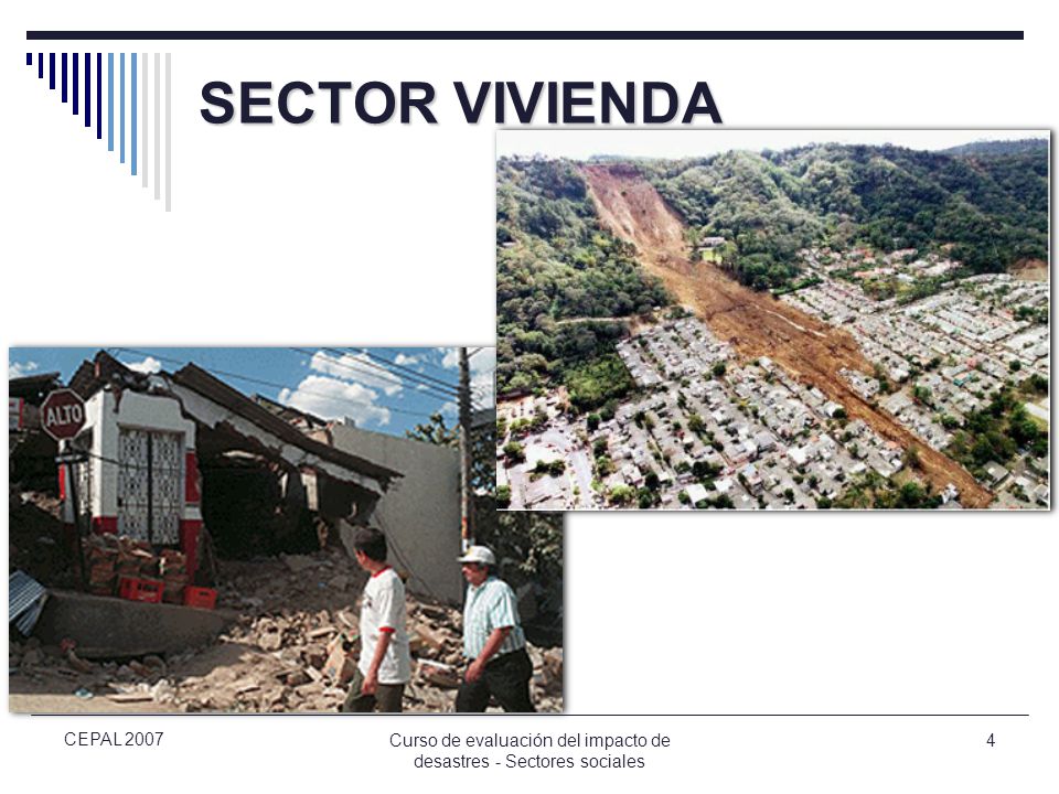 Curso de evaluación del impacto de desastres - Sectores sociales