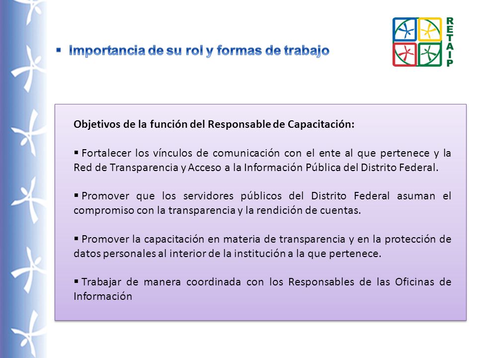 Importancia de su rol y formas de trabajo