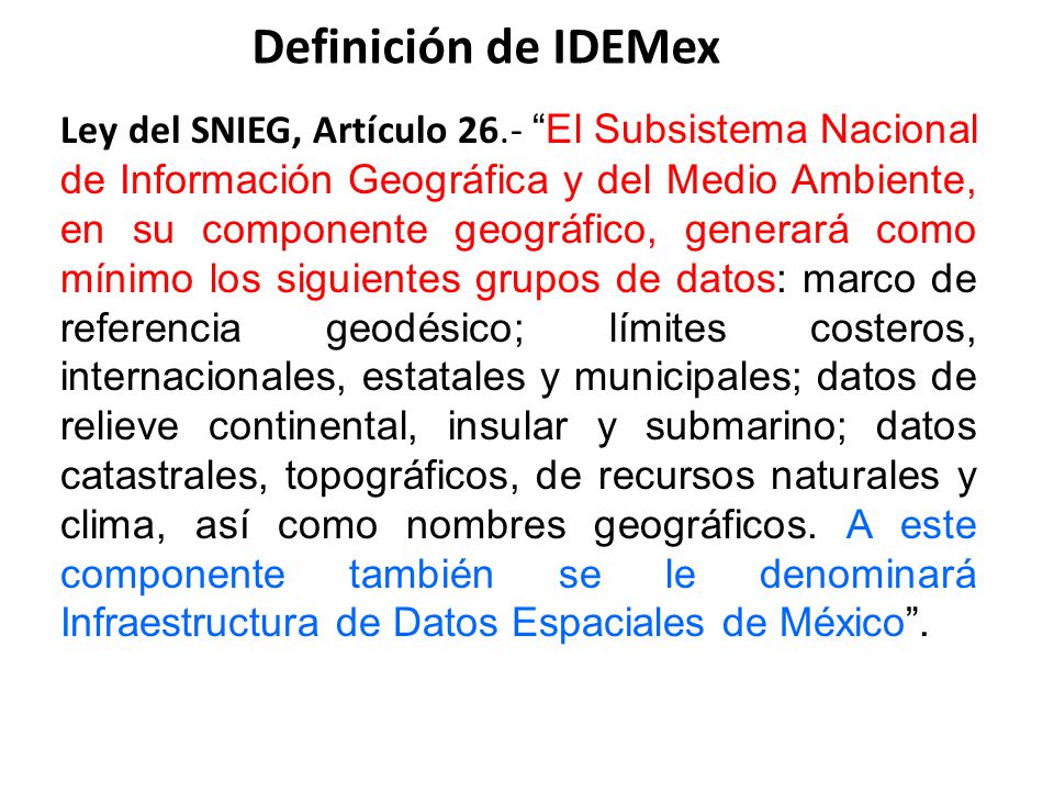 Definición de IDEMex