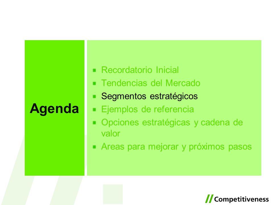 Agenda Recordatorio Inicial Tendencias del Mercado