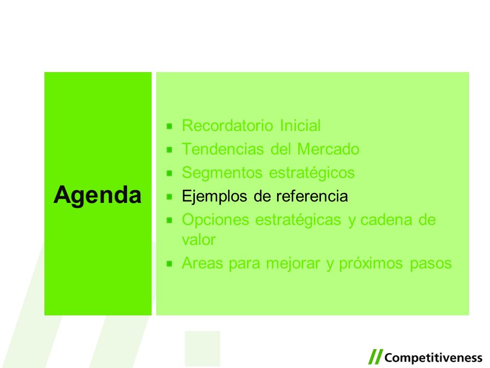 Agenda Recordatorio Inicial Tendencias del Mercado