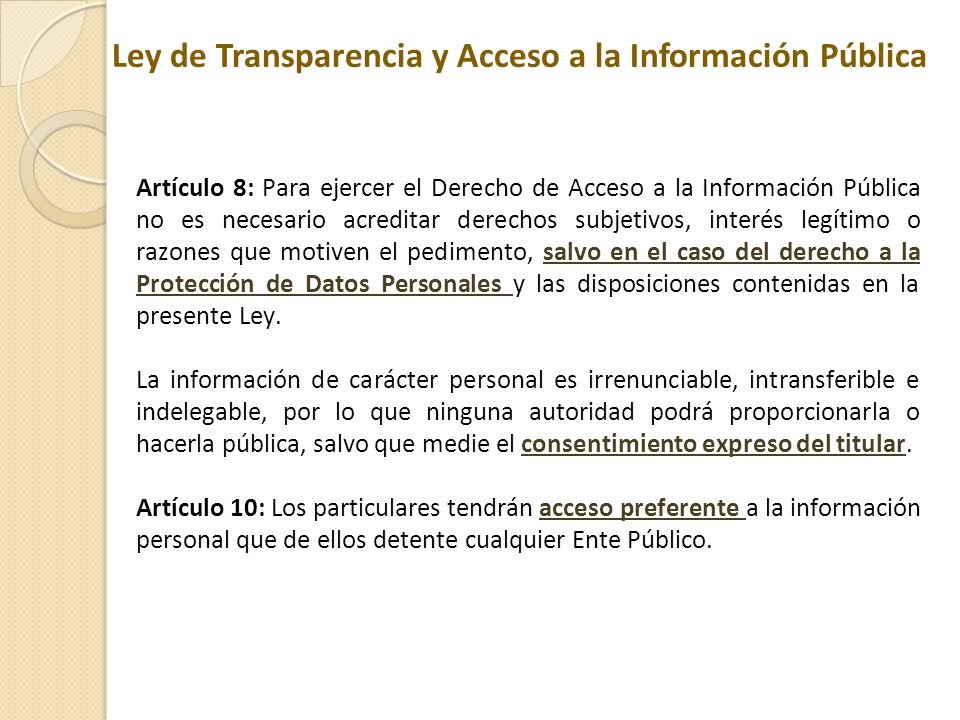 Ley de Transparencia y Acceso a la Información Pública