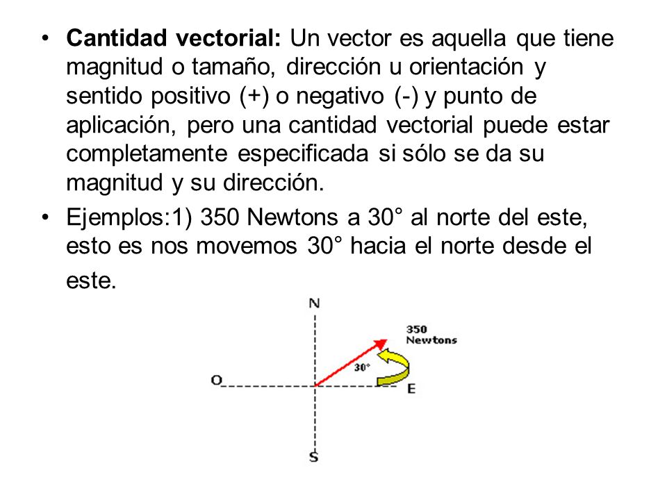 Objetivo: Diferenciar entre magnitudes escalares y vectoriales - ppt  descargar