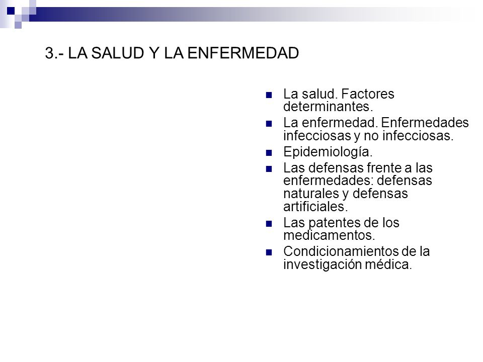3.- LA SALUD Y LA ENFERMEDAD