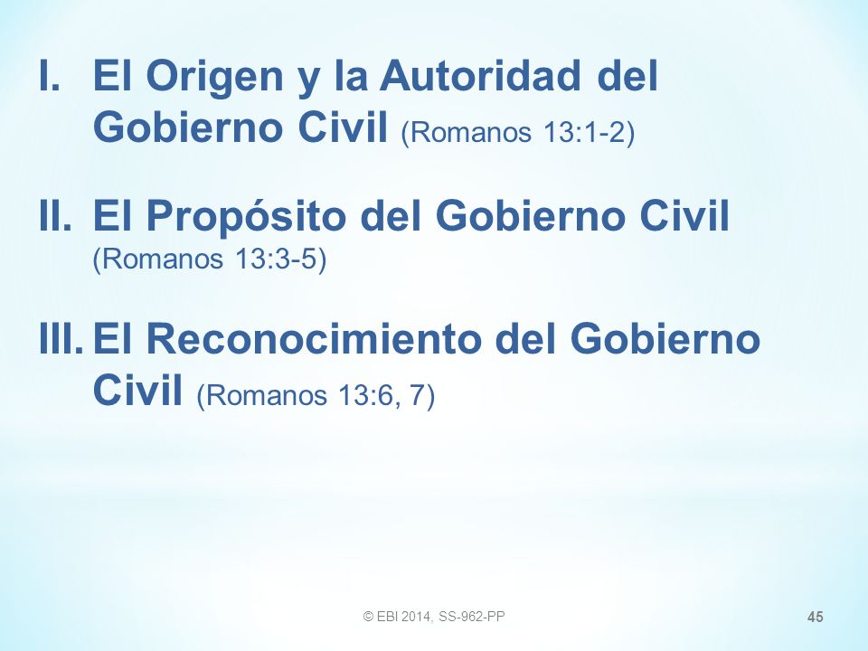 I. El Origen y la Autoridad del Gobierno Civil (Romanos 13:1-2)