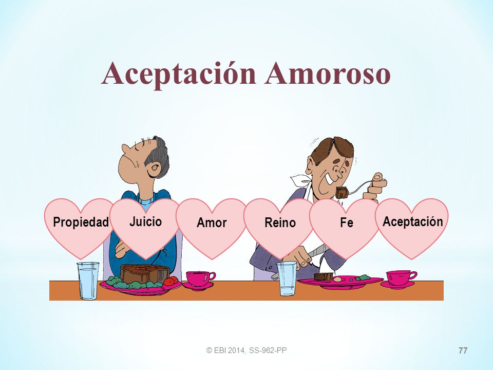 Aceptación Amoroso Propiedad Juicio Amor Reino Fe Aceptación