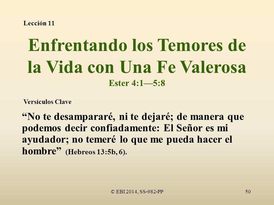 Enfrentando los Temores de la Vida con Una Fe Valerosa
