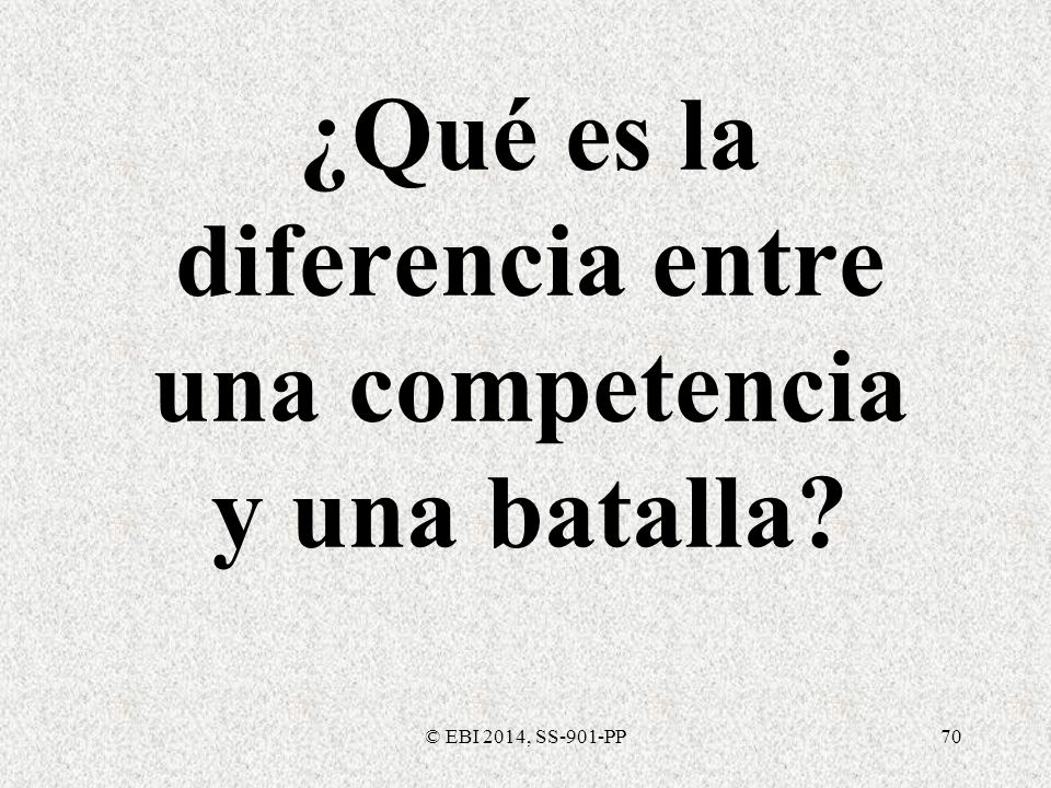 ¿Qué es la diferencia entre una competencia y una batalla