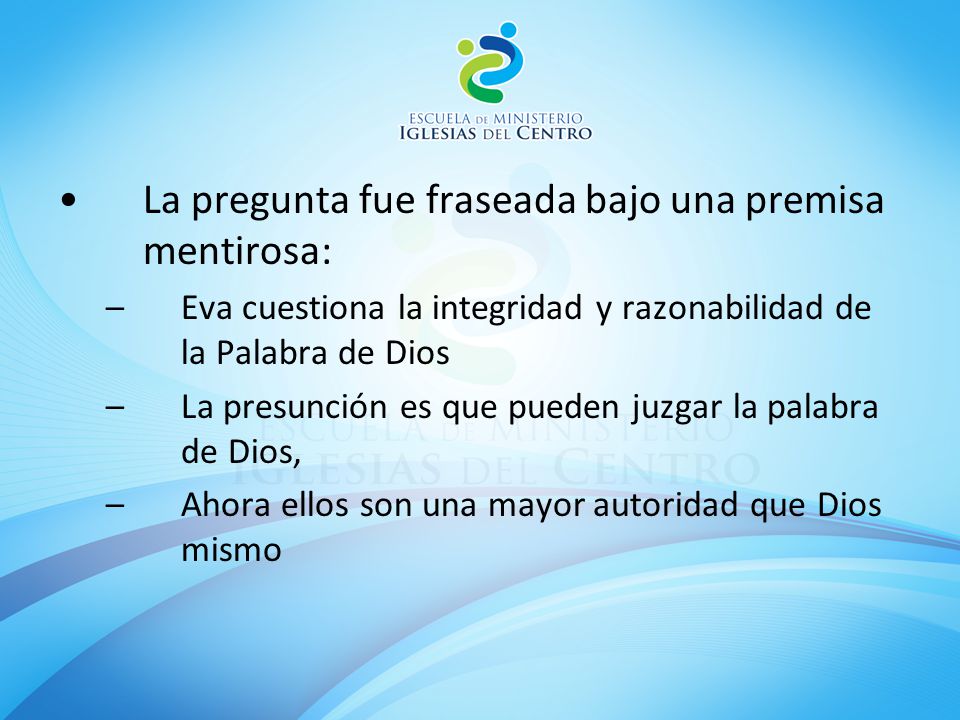 La pregunta fue fraseada bajo una premisa mentirosa:
