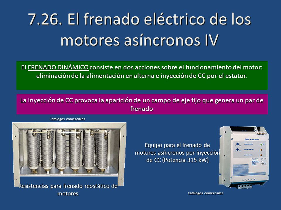 7.26. El frenado eléctrico de los motores asíncronos IV