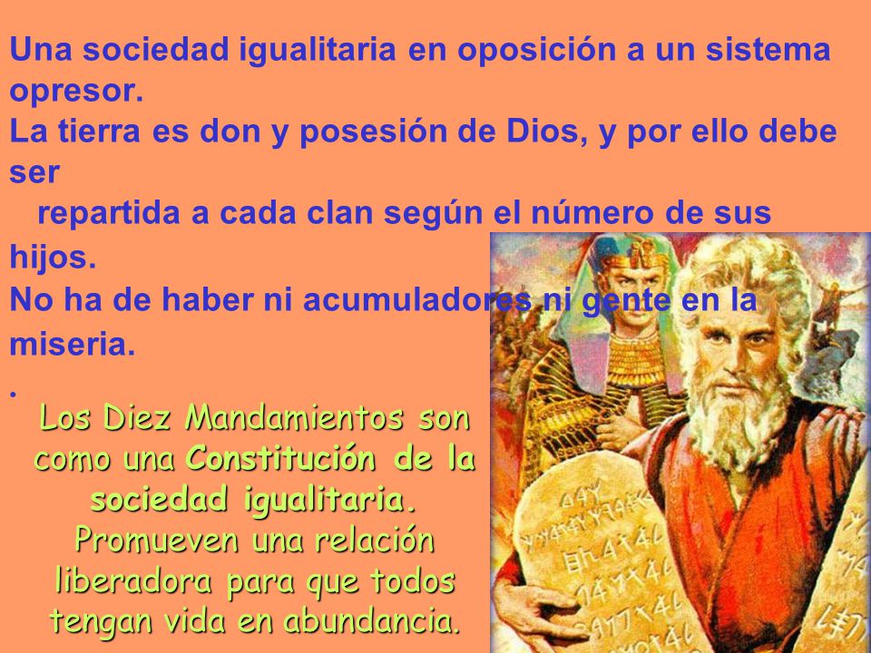 Una sociedad igualitaria en oposición a un sistema opresor