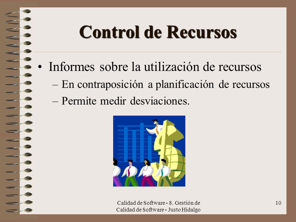 Control de Recursos Informes sobre la utilización de recursos