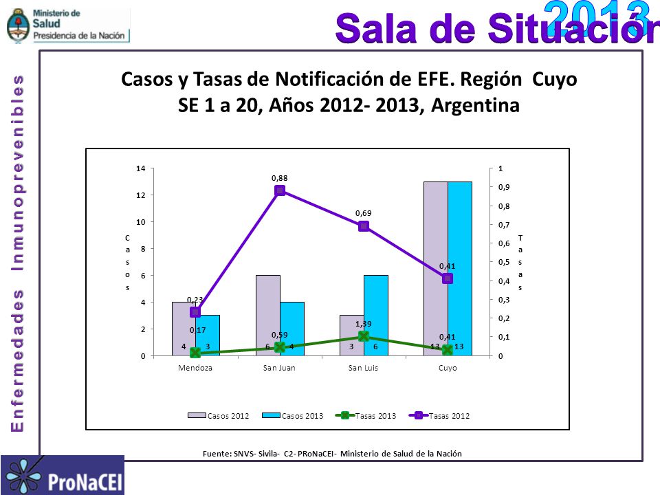Fuente: SNVS- Sivila- C2- PRoNaCEI- Ministerio de Salud de la Nación