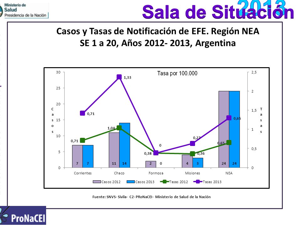 Fuente: SNVS- Sivila- C2- PRoNaCEI- Ministerio de Salud de la Nación